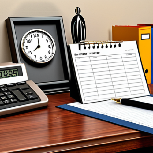 **Image Prompt:** Organized lawyer's desk with prioritized task list, clock, and client file. Focus on efficiency and time management.