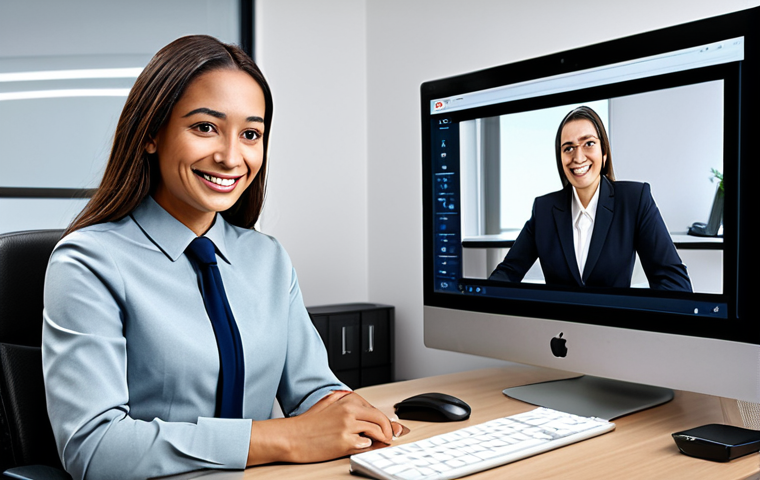 법률 자문가의 업무 효율성 향상 방법 - **Prompt:** A lawyer using AI-powered legal research software on a laptop in a well-lit office. The ...