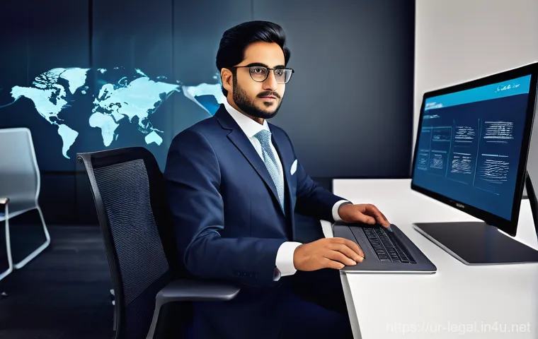 법률 자문가의 전문성 향상 방법 - **Prompt 1: Digital Legal Innovator in an E-commerce World**
A professionally dressed lawyer (ma...