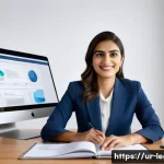 법률 자문가의 실무 관리 방법 - **Prompt:** A female Pakistani lawyer, dressed in a professional blazer over a modest shirt and trou...