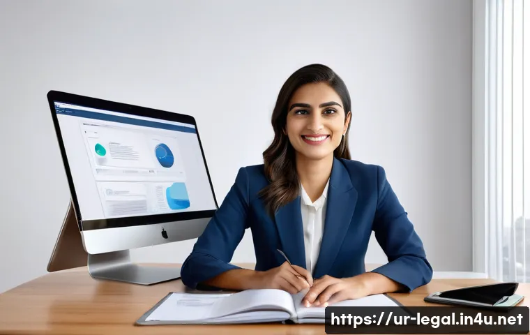 법률 자문가의 실무 관리 방법 - **Prompt:** A female Pakistani lawyer, dressed in a professional blazer over a modest shirt and trou...