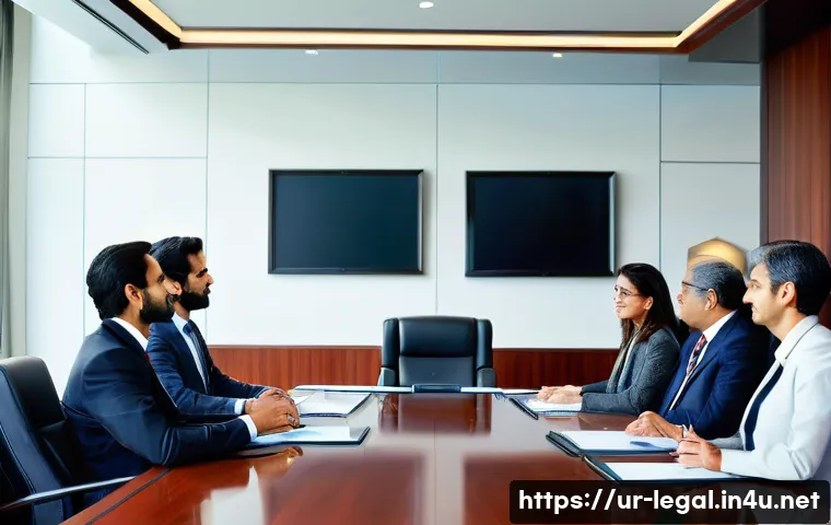 법률 자문가 자격증 종류 - **Prompt 1: Corporate Legal Expertise in a Modern Pakistani Setting**
    "A diverse group of five l...